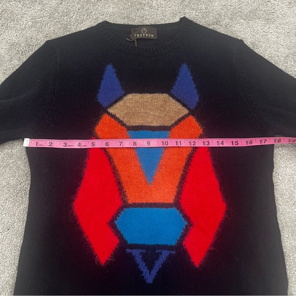 Vestrum Italy NWT 100% Wool Sweater Women’s Sz M Navy - Picture 10 of 13